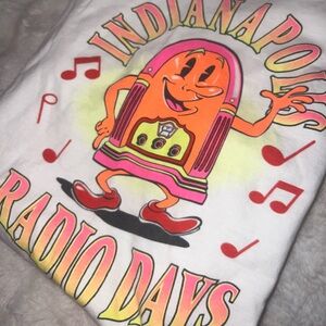 Vintage 1980s Indianapolis Radio Days Graphic Tee